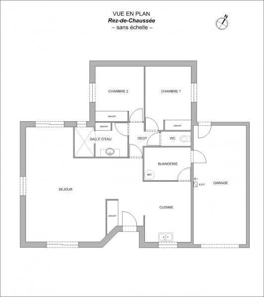 Plan Maison F3 Pineaux