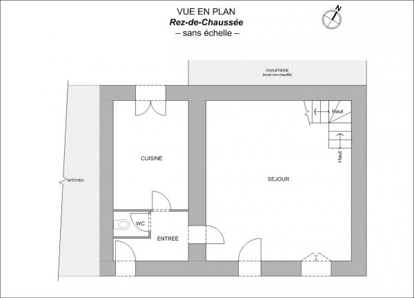 Plan Maison FE en R+1 de 95m² Boussay