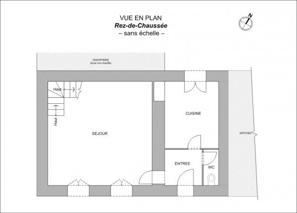 Plan Maison F4 en R+1 de 91m² Boussay