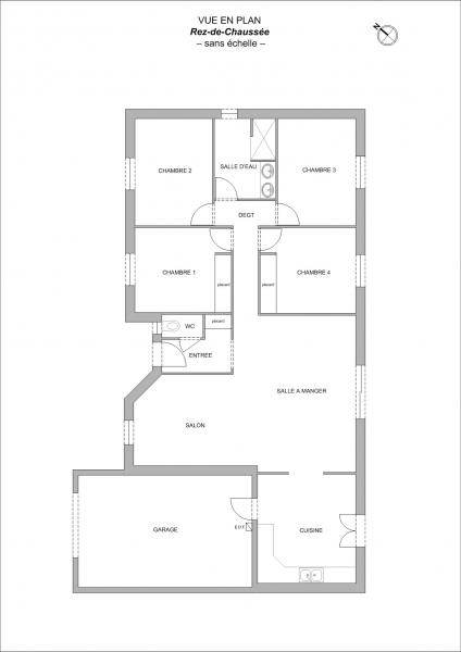 Plan Maison 115m² Saint-Jean-de-Beugné