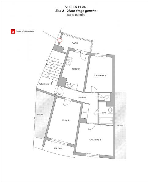 Plan appartement T3 Sables-d'Olonne